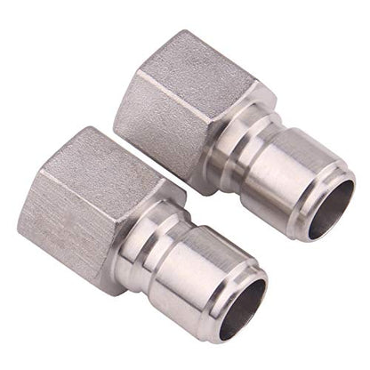 DERNORD Stainless Steel Female Quick Disconnect FPT 1/2" Homebrewing Connector Sanitary Fitting Pack of 2 - size: Male