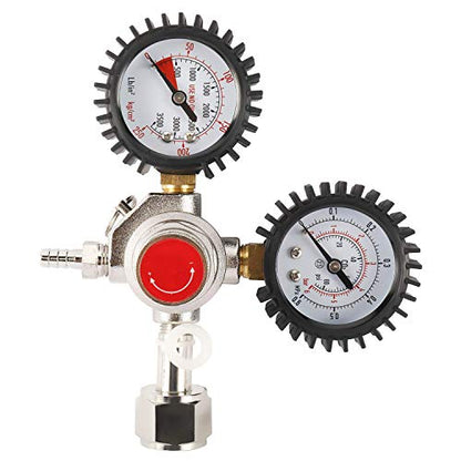 YaeBrew Dual Gauge CO2 Regulator for Draft Beer Homebrew Kegerator CGA320