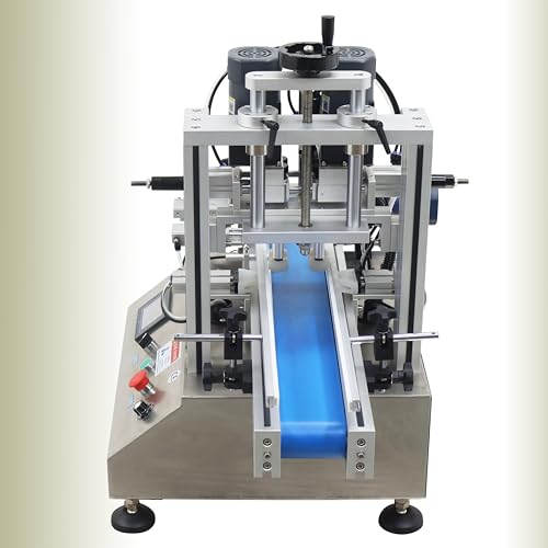 TECHTONGDA Automatic Bottle Capping Machine Electric Cap Sealer for Screw Caps with Belt Conveyor Bottle Height 2-7inch Bottle Diameter 1-4inch Cap Diameter 0.79-2.36inch Cap Diameter 0.79-2.36inch