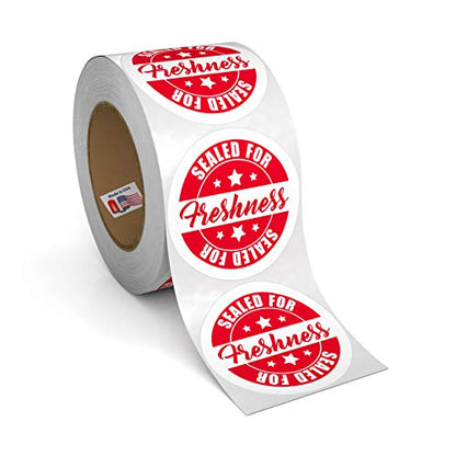 Food Delivery Tamper Evident Sealed for Freshness Labels - 500 Adhesive Stickers for Safe Food delivery (Circles Bulk 360 Pack) - size: Circles 2" - 360 Pack