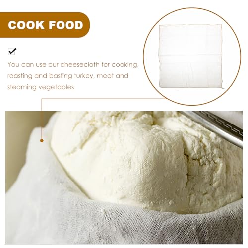 SHINEOFI 6Pcs Reusable Unbleached Cotton Cheesecloth Fine Mesh Strainer Cloth for Tofu Yogurt Butter Making Cooking and Canning Kitchen Cloths