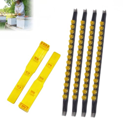 JZBZ Queen Bee Rearing System Queen Bee Rearing Kit Includes 2 Side Bar 4 Divisible Cell Cup Holder and 60 Queen Cell Cup