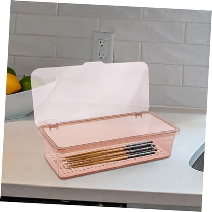 2pcs Cutlery Rack with Lid Kitchen Drawer Organizer for Utensil Storage Stackable Utensil Drying Rack Compact and Functional Chopstick Holder for Kitchen Restaurant Use