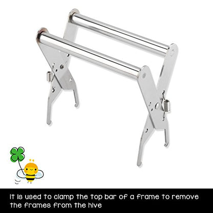 TOPINCN 7PCS A Set of Beekeeping Equipment Kit Bee Sweep Honey Knife Slot Frame Scraper Marker Bottle King Cage Clip Wire Embedding Device Beekeeper Tools