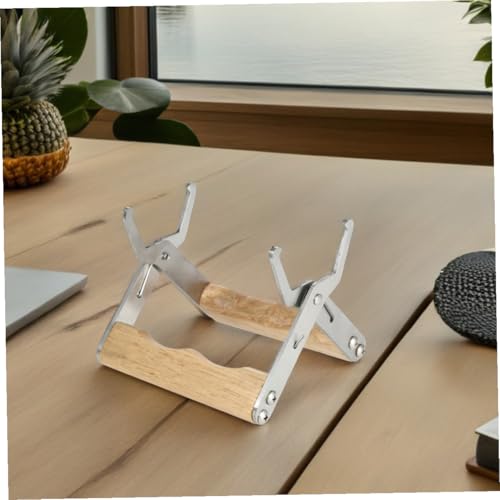 ORFOFE 4pcs Stainless Steel Hive Frame Lifter Tool with Wooden Handle Beekeeping Equipment for Beehive Inspection and Frame Grip