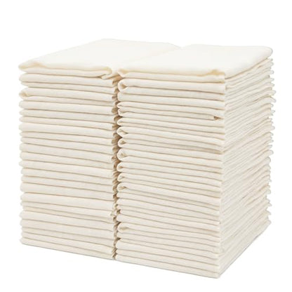 50 PCS 20x20 Inch Cheese Cloths, Grade 100 Unbleached Cotton Muslin Cloth, Reusable Cheese Cloth for Cooking, Baking, Juicing & Cheese Making