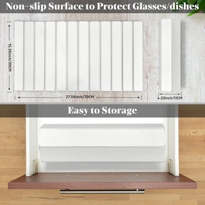 Extra Large Stone Dish Drying Mats for Kitchen Counter, 28"×16" Quick Drying Collapsible Dish Drying Mat, Absorbent Eco-Friendly Diatomaceous Earth Mats for Dishes Bottles, Match Any Countertop【White】