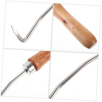 GANAZONO 2pcs Beehive Cleaning Hook Bee Tool for Beekeeping Beehive Cleaning Cleaner
