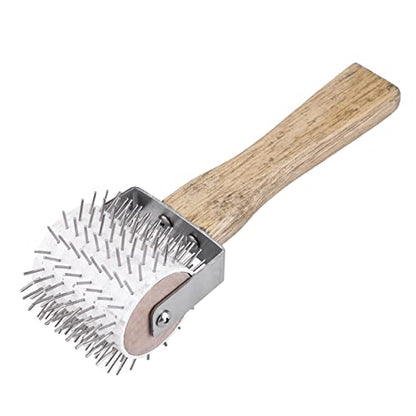 ZJchao Beekeeper Uncapping Roller Tool – Stainless Steel Needle Roller for Efficient Honey Extraction, Compatible with Standard Beekeeping Frames
