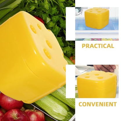BESPORTBLE 2pcs Cheese Storage Boxes with Lid Design for Refrigerator Airtight Cheese Holder and Dairy Container Food-grade Preservation Containers for Kitchen and Restaurant Use