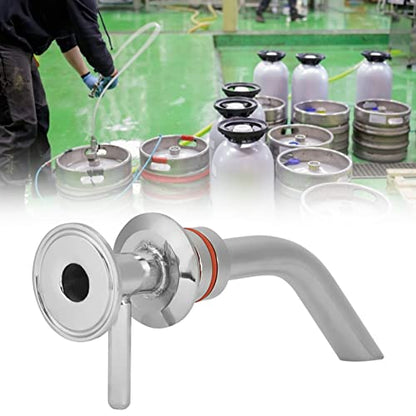 Stainless Steel Racking Arm Fermenter Accessory Conical Fermentation Tank Fittings Durable 304 Smooth Surface Double Seal for Home Brewing Conical Fermentation Tanks