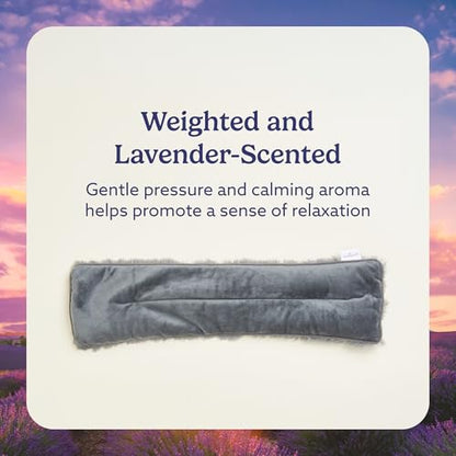 warmies Microwavable Neck & Shoulder Wrap - Soothing Relief Heating Pad for Neck - Lavender-Scented Warm Compress - Cooling Relief Weighted Shoulder Wrap for Aches & Pain - 19 x 5 x 3 in, Gray - color: Gray