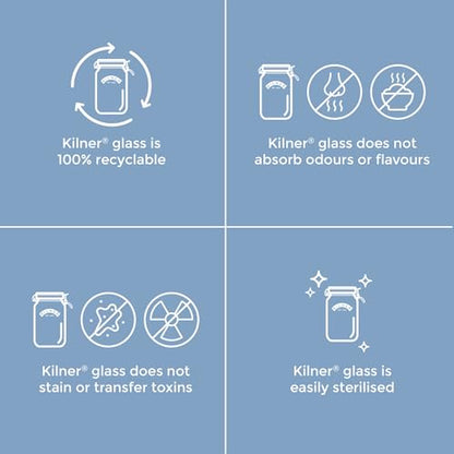 Kilner Round Swing Top Glass Jar | 1L
