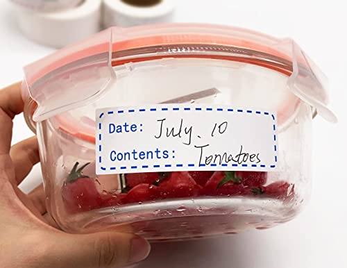 320pcs Removable Freezer Labels, 1 x 3 Inch Food Storage Stickers, Refrigerator Freezer Paper Label Easy Clean Leaves No Residue, Blue - color: Blue