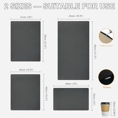 Dish Drying Mats for Kitchen Counter, Waterproof Coffee Mat for Countertop, Under Sink Mats, Coffee Bar Mat Accessories - size: 12" x 19"