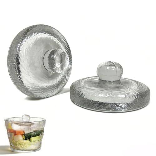 2-Pack Fermentation Weight, 3.78-Inch Glass Weights for Fermenting – Fit Wide Mouth Mason Jars, Reusable for Sauerkraut/Kimchi