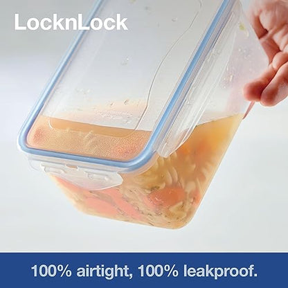 LOCK & LOCK Easy Essentials Pantry Food storage containers with lids / Pantry storage / Airtight containers, BPA free - Square - 11 cup - Great for Sugar, Clear - size: Square - 88 Ounce, style: 11 Cup