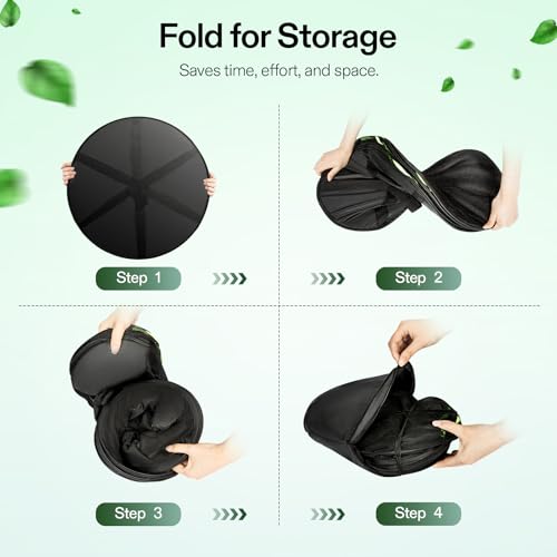VIVOSUN 2-Pack 4-Layer Mesh Drying Rack Hanging Design with Green Zippers for Dehydrating, Indoor and Outdoor (Pruning Shears Included) - size: 4 Layer, style: 2 Pack