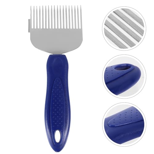Beekeeping Honeycomb Scraper Tool and Uncapping Fork with Plastic Handle Stainless Steel Honey Shovel for Hive Maintenance and Honey Harvesting