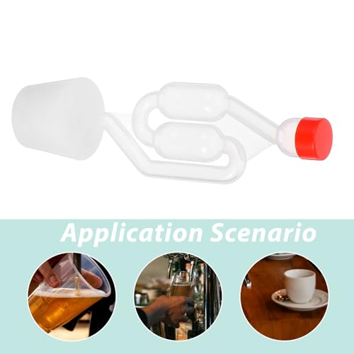 TIDTALEO 3pcs S-shaped Airlocks for Fermentation, Brewing Air Locks for Wine, Beer, and Pickling, with 9# Perforated Valves for Home Brewing Accessories