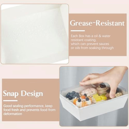 ZORRITA Paper Charcuterie Boxes with Clear Lids, 8 x 6 Inch, Brown, 20 Pack | Large Disposable, Take Out Bakery Boxes, For Cake, Cupcakes, Sandwiches, Cookies, Cocoa Bombs, Salads - color: Brown (20 Pack)