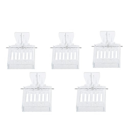 Queen Bee Catcher Clip Cage Tool, Plastic 5 Piece Set Non Smooth Edge Clip Cage, Beekeeping Equipment for Catching Queen Bee