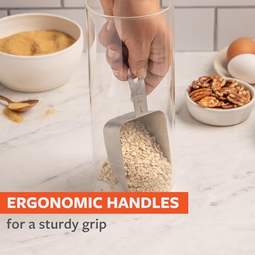 Full Circle Level Up Precision Stainless Steel Measuring Cups, 4-Piece Set (¼ cup, 1/3 cup, ½ cup, and 1 cup), Dishwasher Safe - style: Measuring Cups 4pc
