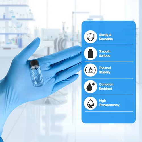 10ml Clear Glass Graduated Vials with Screw Caps and Plastic Stoppers, Small Sample Vials with Lids, Leak-Proof Liquid Storage Empty Vial, 12PCS - color: CLEAR, size: 10ml