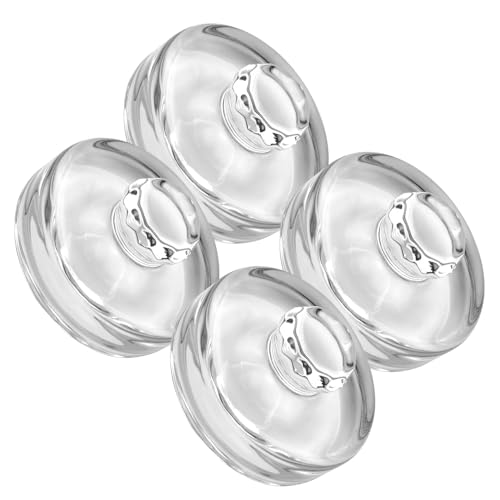 4 Pack Fermentation Glass Weights with Handle for Large Wide Mouth Mason Jars, Dishwasher Safe
