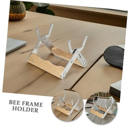 balacoo 3pcs Beehive Frame Gripper and Hive Frame Holder Beekeeping Tool with Wood Handle for Honey Harvesting and Hive Inspection