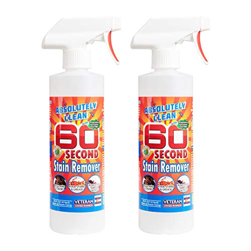 Amazing 60 Second Stain Remover - Commercial Strength - Powerful, Natural Enzymes Remove Food, Grease, Pet Stains & More - Non-Toxic/Eco Friendly - USA Made (16oz Spray Bottle 2-Pack -Save 25%) - style: 16 Fl Oz (Pack of 2)