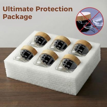 HomArtist 3oz Glass Salad Dressing Containers with Bamboo Lids - 4 Pack Small Airtight Condiment Cups, Mini Sauce Jars for Picnic, Ketchup, Dip & Snacks, Leakproof, BPA-Free & Dishwasher Safe - color: 3oz - 4 Pack