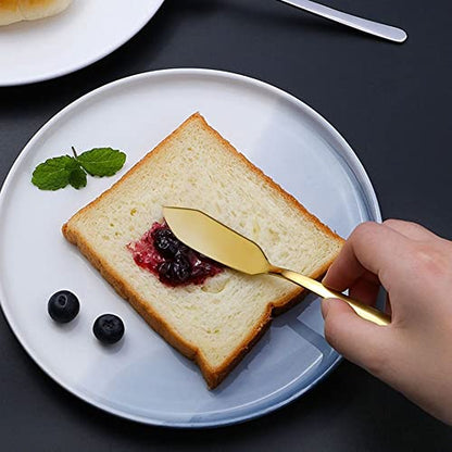 Stainless Steel Butter Knife Cheese Dessert Jam Spreaders, Kitchen Accessories Breakfast Tool Butter Tool(multicolor) - color: Multicolor