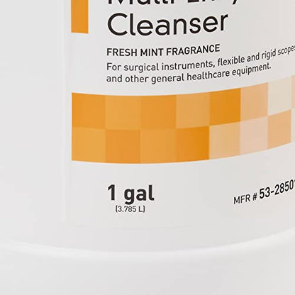 McKesson Multi-Enzymatic Cleanser for Surgical Instruments & General Healthcare Equipment, 1 Gallon [Pack of 1] Fresh Mint