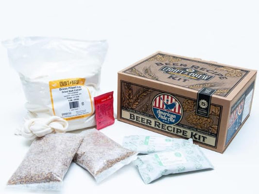 Craft a Brew - Beer Recipe Kit - American Pale Ale - Home Brewing Ingredient Refill - Beer Making Supplies - Includes Hops, Yeast, Malts, Extracts - 5 Gallons - color: American Pale Ale