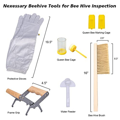 MayBee Beekeeping Supplies Bee Keeper Starting Kit 20 Pcs Beekeeping Tool Kit Bee Smoker Kit,Bee Keeping Supplies-All Starter Kit