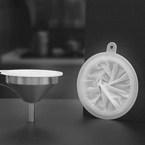 1 Piece 400 Mesh Food Filter Strainer Kitchen Micron Strainer for Transferring Liquids, Oil and Dry Ingredients Food Funnel for Kitchen Bottle Strainer