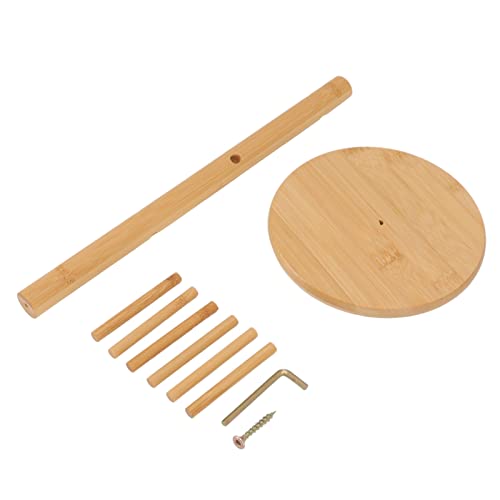Wood Mug Holder Tree, Detachable Coffee Mug Tree with 6 Hooks, Space Saving Mug Stand, Stylish Coffee Cup Holder for Storage, Display, Drying Mugs, Cups