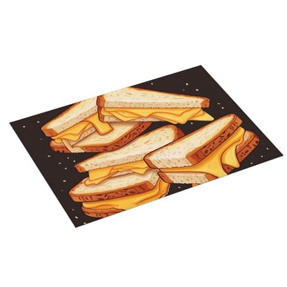 Microfiber Dish Drying Mat for Kitchen Countertop Cheese Sandwiches Dishes Mats Absorbent Dishs Pad with Hook Washable Dish Drainer Mat Large Kitchen Dish Drying Pad 18x24 Inch