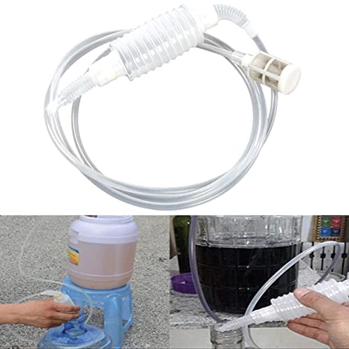 Syphon Tube for Brewing, Homemade Brew Syphon Tube Pipe Hose Wine Beer Making Tool Kit For Home Brew Wine Beer Making Siphon Filter Plastic Soft Tube - 6.6 ft/2 meters (White)