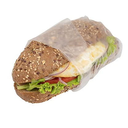 Restaurantware Plastic Food Wraps 1000 Pack of 10.75" x 10" Pre-Cut Clear Sandwich Wraps Disposable Pop-Up Microwavable Freezable Greaseproof Food Covers for Burgers, Snacks, And Take Out - size: 10.8" x 10"
