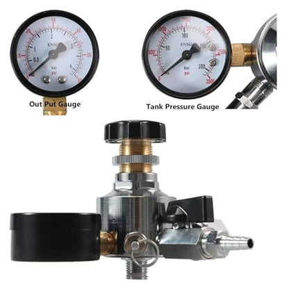 Home Brewing CO2 Regulator Home Brewing Kit, Beer Regulator, Co2 Pressure Regulator with Safety Pressure Relief Valve Brewing Accessories