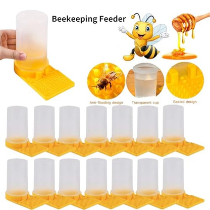 2pcs Bee Feeder Drinking Water Waterer Beekeeping Honey Feeders Watering Bees Tools Supplies Feeding Drinker
