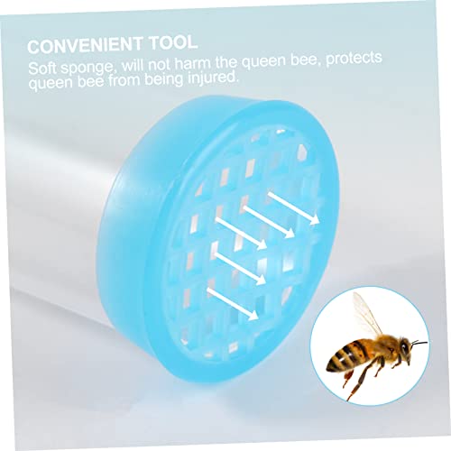 VANZACK 2pcs Marking Bottle Beekeeping Tool Plastic Sponge Bee Marker Random Color