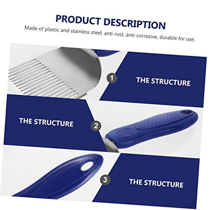 Beekeeper Honeycomb Scraper Tool Stainless Steel Uncapping Fork with Plastic Handle Efficient Honey Collection for Beekeeping Enthusiasts