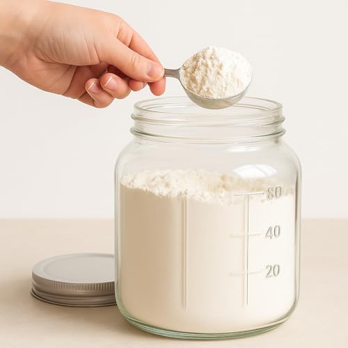 Kitchentoolz Half Gallon Glass Mason Jars with Extra Wide Mouth & Metal Lids - Airtight Food Storage & Canning Jars with Measurement Markings - 1/2 Gallon Mason Jar (4pk) - size: Pack of 4