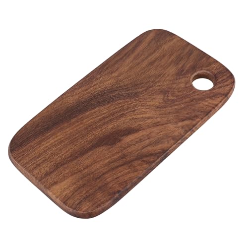 Wood Cutting Boards For Kitchen, Small Portable Walnut Chopping Boards For Outdoor Cooking Draining Lunch Boxes, Serving Boards for Sandwich Cheese Meal Breakfast(L（18 * 12 * 1cm）) - size: L（18*12*1cm）