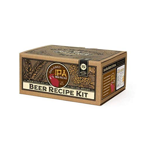 Craft a Brew - Beer Recipe Kit - Oak Aged IPA - Home Brewing Ingredient Refill - Beer Making Supplies - India Pale Ale - 5 Gallons - color: Oak Aged IPA