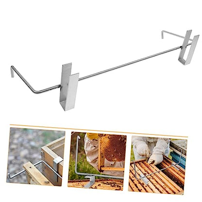 BESTonZON Beehive Frame Holder Stainless Steel Beekeeping Frame Support Bracket Space Saving Beekeeping Equipment Tool for Hive Frame Storage and Organization