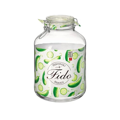 Bormioli Rocco Fido Clear Jar, 169 Oz. - color: Clear Top, size: 169 fl oz